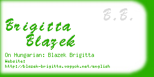 brigitta blazek business card